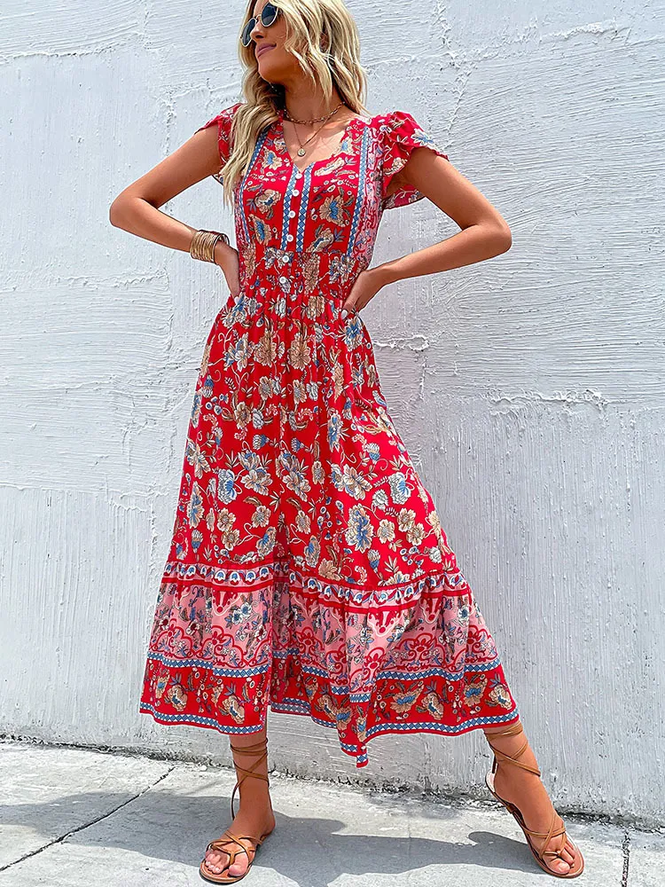 princess polly baby blue dress Found this Boho vintage 70s sleeveless dress with matching jacket that is  gorgeous. Very light and simple but with stylish floral print. #70s #boho # dress #vintage #stylish main image 0