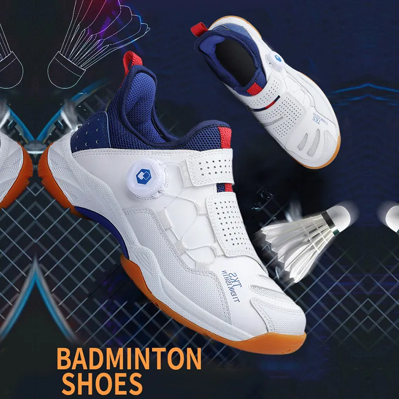 Dress Shoes Men Women Badminton Sports Table Tennis Sneakers Breathable Gold Blue Training TKS01 230510