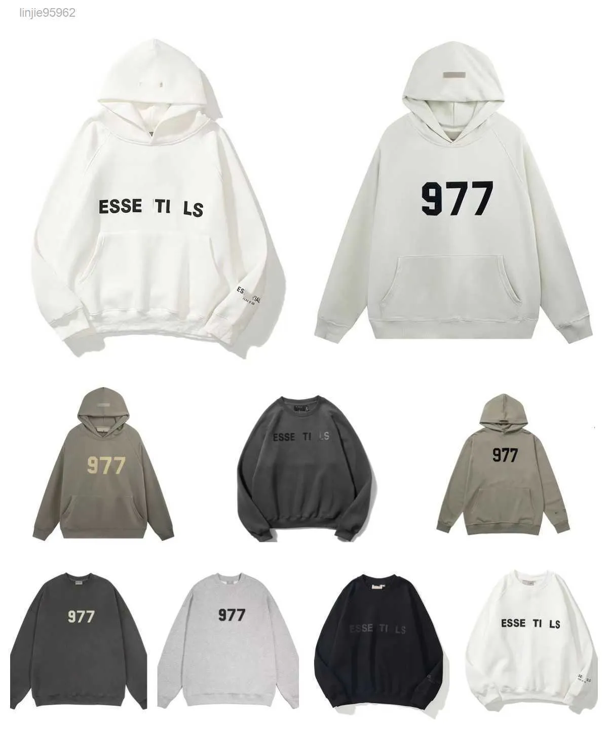 Essentialhoodie Designer Warm Hoodie Mens Pullover Sweatshirt