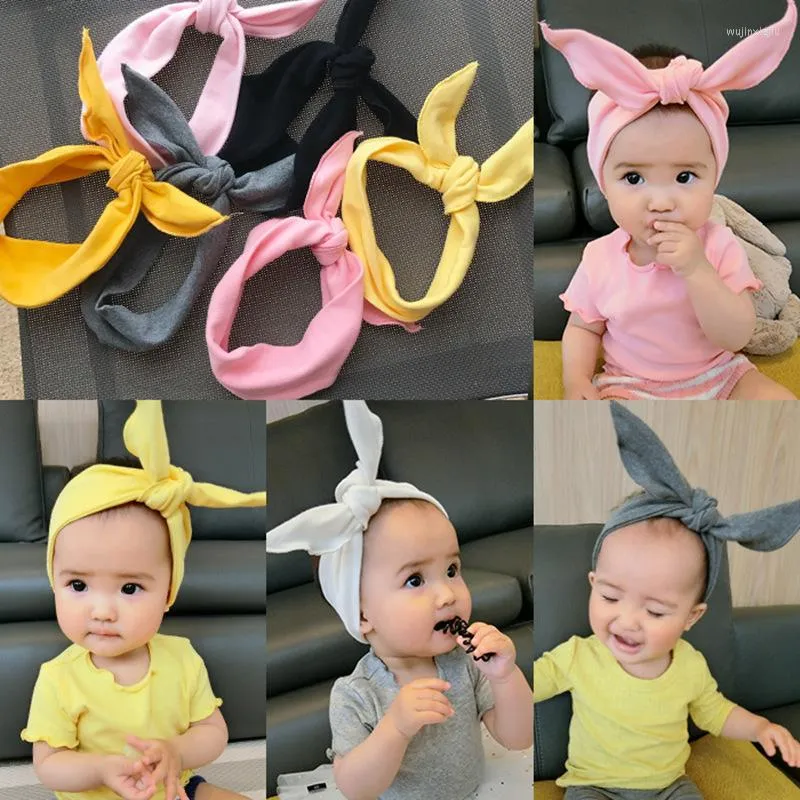 Hair Accessories 2023 Fashion Small Child Headbands Ear Fabric Super Cute For Kids Elastic Bandanas Wholesale