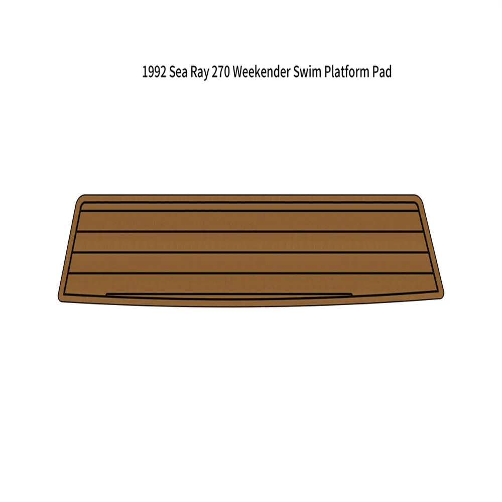 1992 Sea Ray 270 Weekender Swim Platform Boat Pad Boat Eva Foam Teak Deck Floor tapete