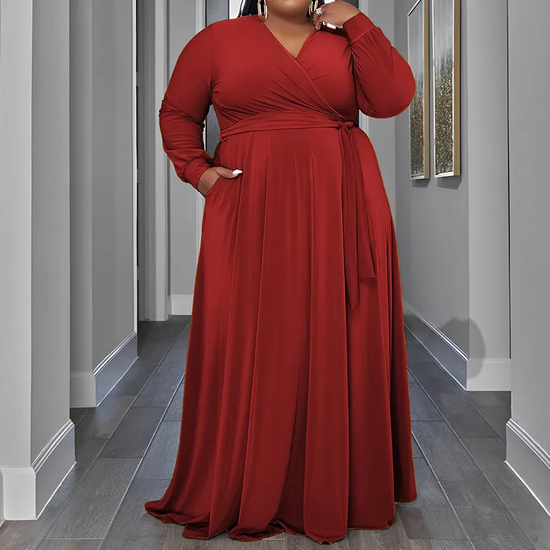 Plus Size Floor-Length V-Neck Lace-Up Maxi Dress with Pockets for Women Ages 35-45 from Dhgate Plus size Dresses - price 64.86 Plus Size Floor-Length V-Neck Lace-Up Maxi Dress with Pockets for Women Ages 35-45 from Dhgate Plus size Dresses - price 64.86