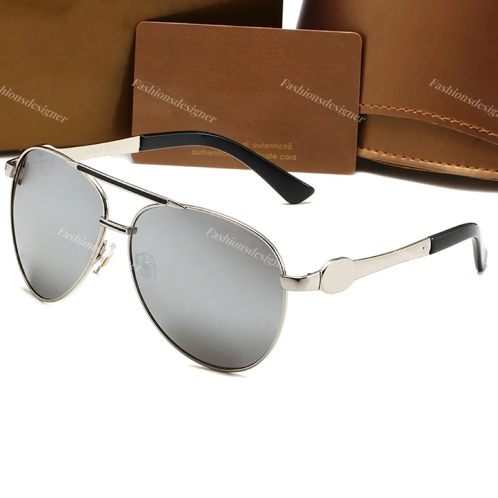 Mens sunglasses designers Gafas de sol mens glasses Gold Oval Frame Goggles  Beach UV Protection Trend Luxury Big Brand Men's Sunglasses with case