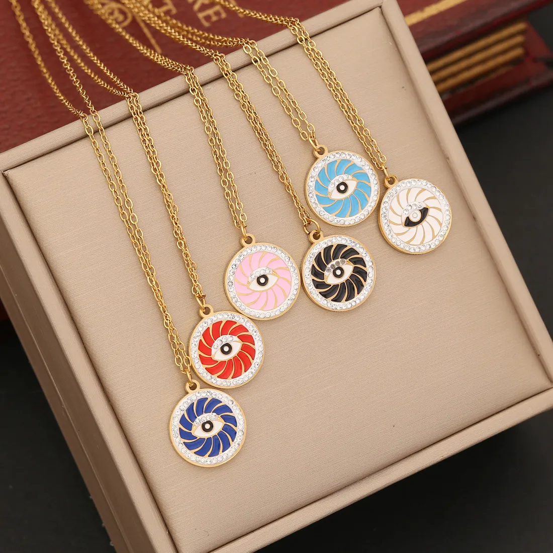 Colorful Enamel Evil Eye Evil Eye Pendant Caratlane Fashionable