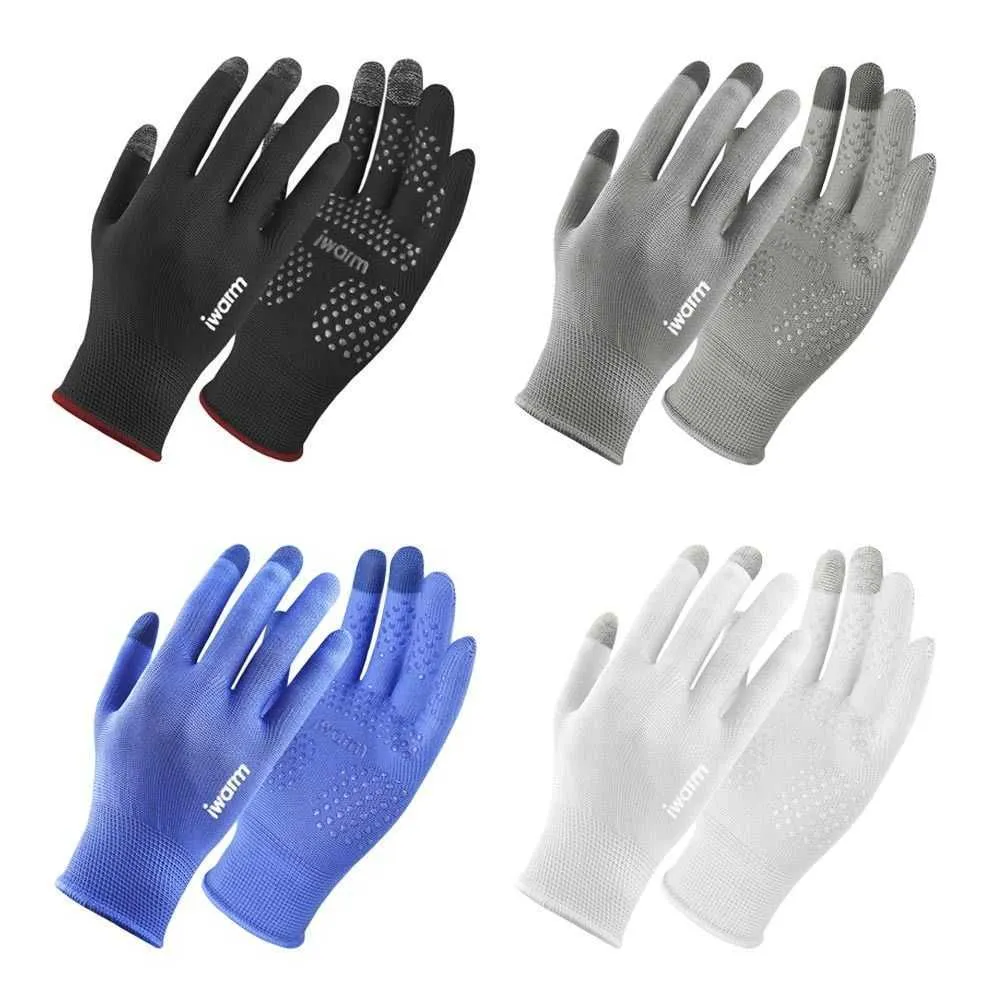 Sports Gloves Men Women Thick Plush Autumn Winter Knitted Wool Mitts Touch Screen Gloves Sport Cycling Gloves Full Finger Mittens P230511