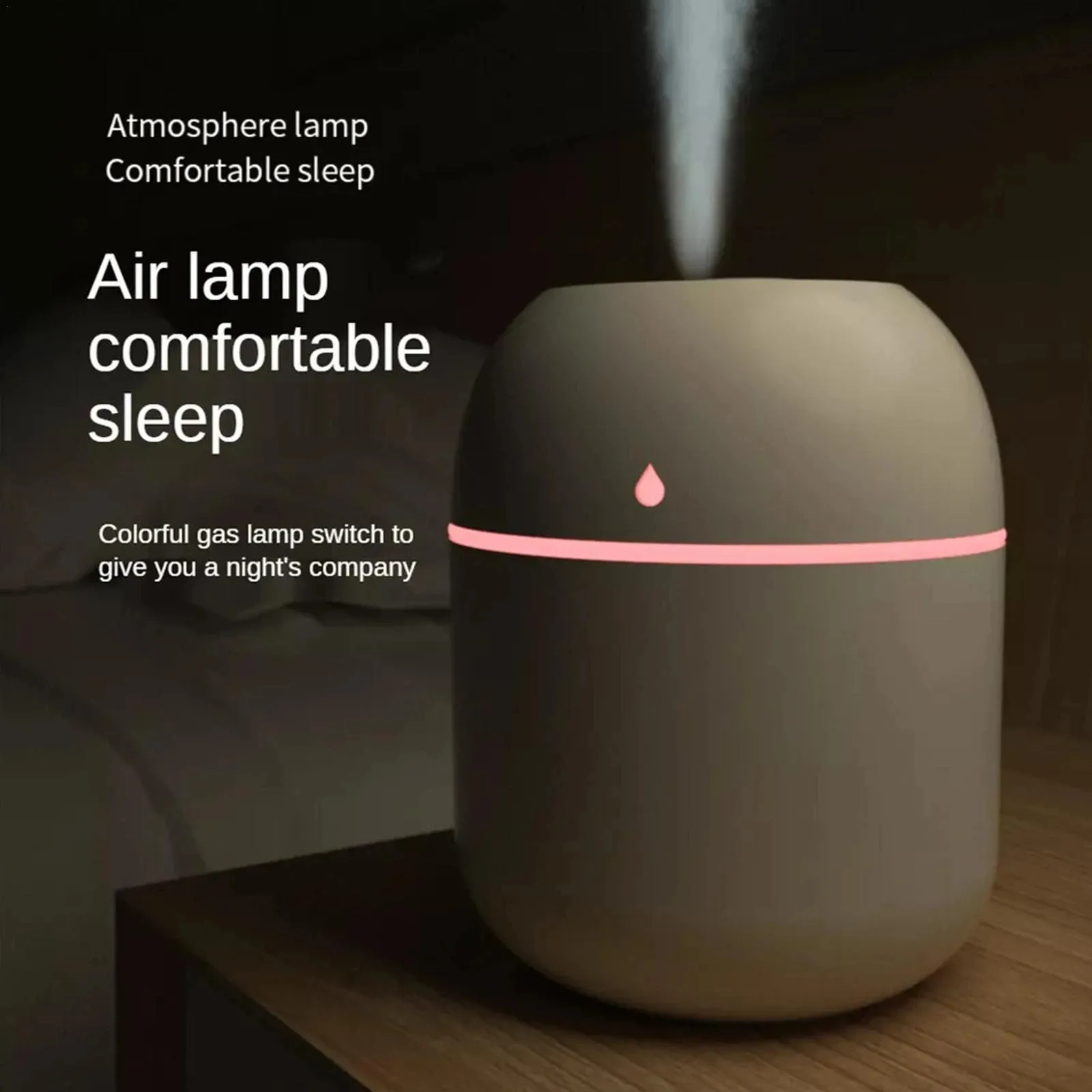 220ml H2O Air Humidifier Mini Portable USB Aroma Diffuser With Cool Mist For Bedroom Household Car Plants Purifier Humificador