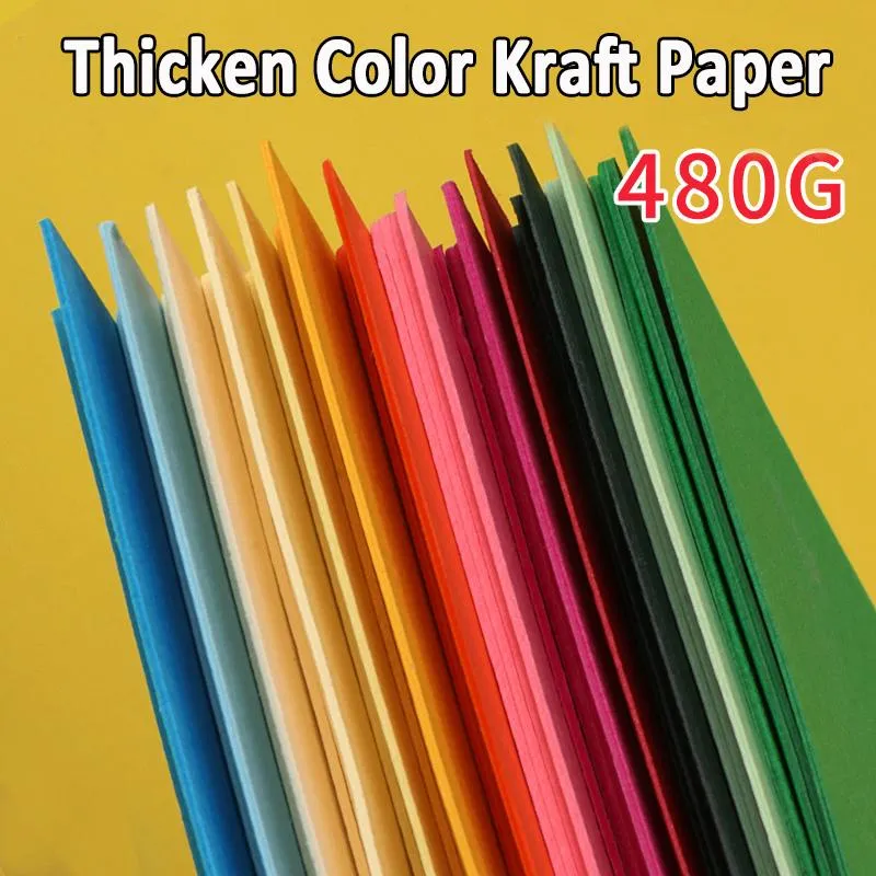 Cards A4 A3 480G Color Thicked Paper DIY Handmake Card Making Craft Paper Thick Paperboard Cardboard Colorful Chipboard backing board