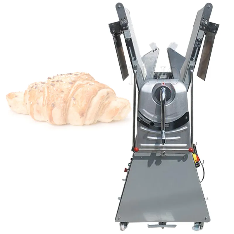 Commerciële Croissant Deegroller Machine Bakkerij Machines Verticale Automatische Elektrische Kleine Gebak Croissant