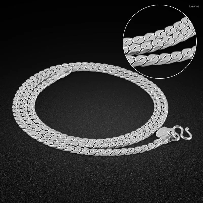 Chains 1.38'' Horse Whip Chain Necklace For Men 925 Sterling Silver 20 Inch Party Jewelry Father Husband Gift