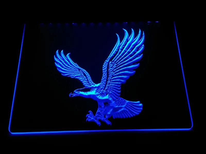 LS3000-B Eagle Neon Light Sign Decor Gratis frakt Dropshipping grossist 6 färger att välja