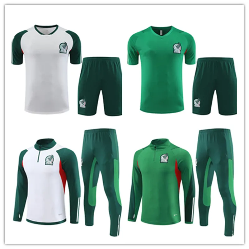 2023 Nationaal Team Mexico voetbaljack Tracksuit 23 24 Lozano Chicharito Raul H.Hrerrera J.Gallardo Survetement voetbaltrainingspuit Sweater Jogging Men and Kids