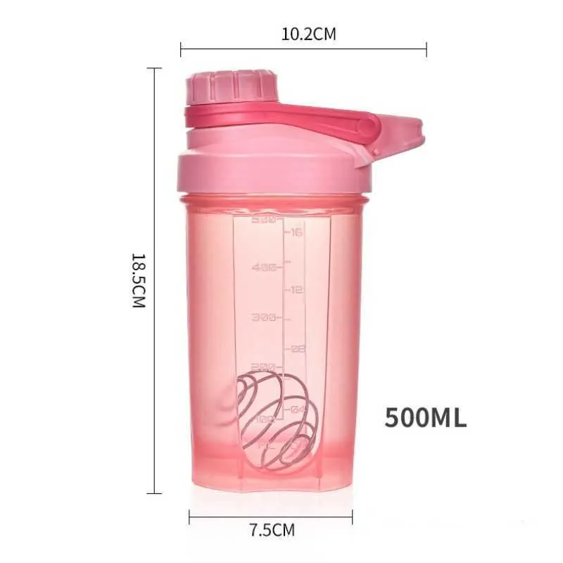 Garrafa de água herbalife 400ml/600ml, garrafa de plástico à prova de vazamento para bebidas esportivas, shaker de proteína, aparelho para bebidas sem bpa