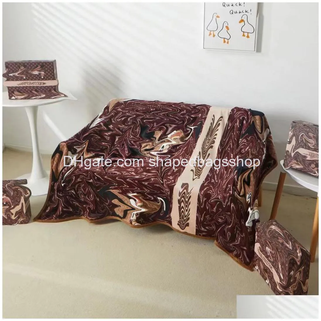 high grade flannel designer blankets soft plush shawl car home sofa bed office nap throw blanket 20 styles brand printed quilt