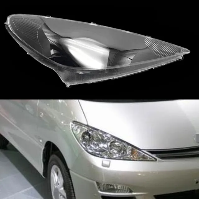 Bilens frontglaslinsens strålkastare för Toyota Previa 2003 2004 2005 Transparent lampskärm Auto Lamp Light Case -strålkastare