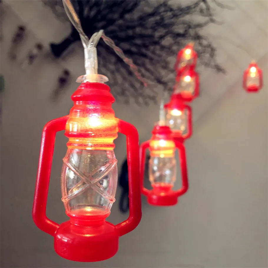 Guirlande lumineuse lanterne de Camping à 20 LED, Mini lampe à kérosène,  Patio, jardin, maison, fête, arbre de noël, décorations du nouvel an