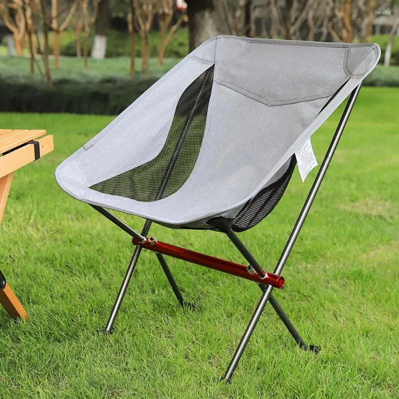 Mobilier de camping chaise portable de loisirs dossier pliable universel léger confortable résistant à l'usure fournitures de plage touristique en plein air