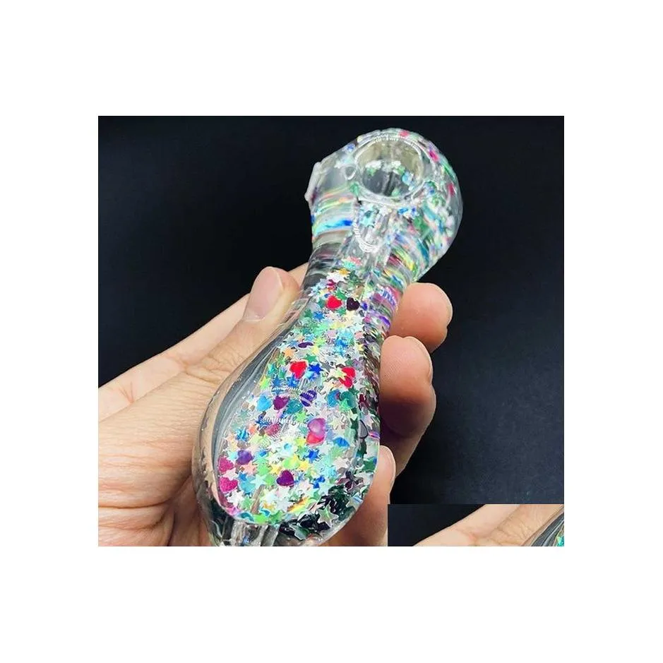 Rökpipor Zable Glitter Pipe som kyler dina röktillbehör ger hållbarhet bekvämt att bära droppleverans hem trädgård dhbra