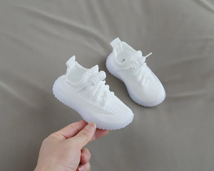 Barn vår/höst baby flicka pojke småbarn spädbarn strass sneakers kokosnöt mjuka bekväma barnskor