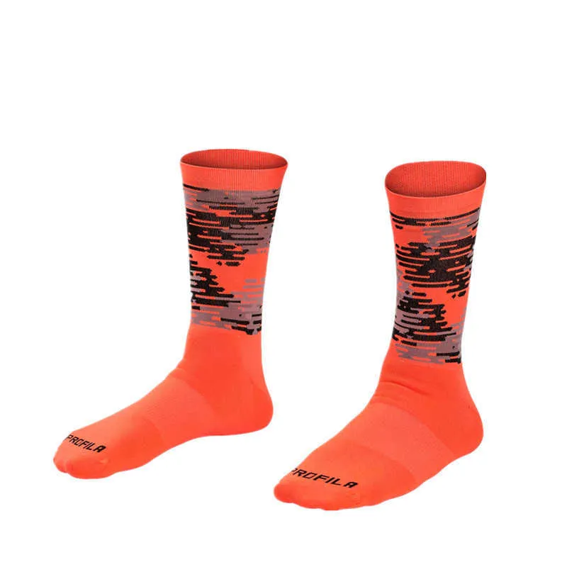 Sportsocken Hohe Qualität Kompression Professionelle Sport Radfahren Socken Mountain Road Fahrrad Socken Outdoor Sports Camouflage Racing Socken P230511