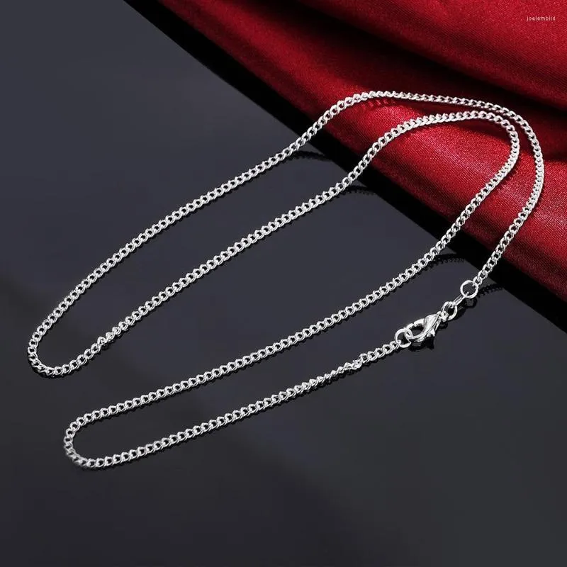 Chaînes 5pcs Lot 40-75cm En Gros 925 Collier En Argent Sterling 2MM Chaîne Chaîne De Mariage Pour Femmes Hommes Haute Qualité Bijoux Cadeaux