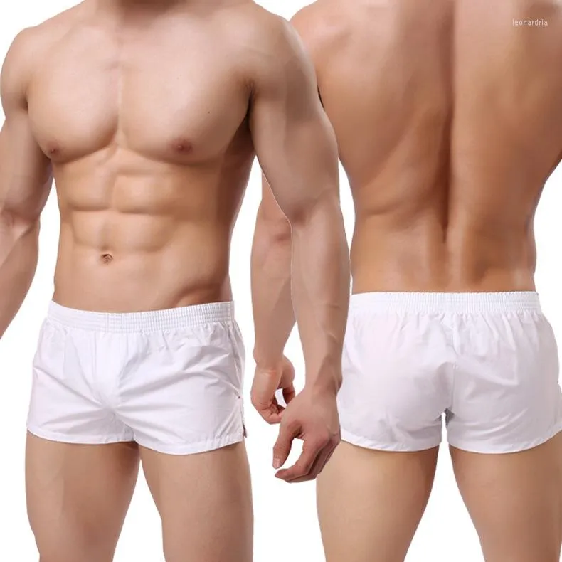 Unterhosen Männer Unterwäsche Baumwolle Boxer Bunte Lose Shorts Herren Höschen Große Kurze Atmungsaktive Flexible Hause