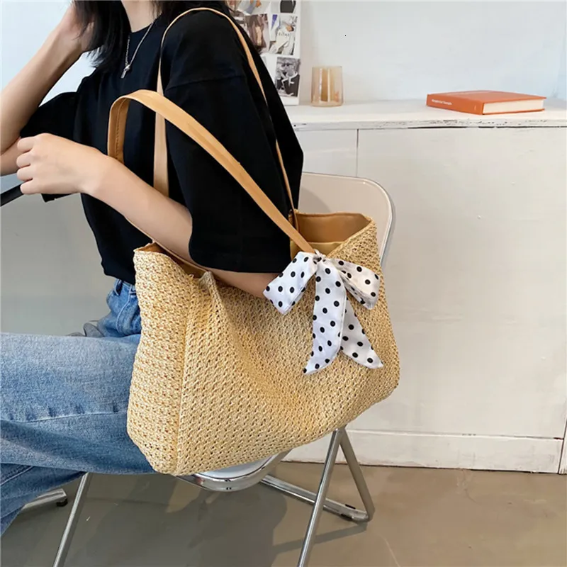 Evening Bags Women Bag Rattan Wicker Straw Woven Crossbody Beach Basket Gift Bohemia Handbags Ladies Small Fresh Shoulder 230510