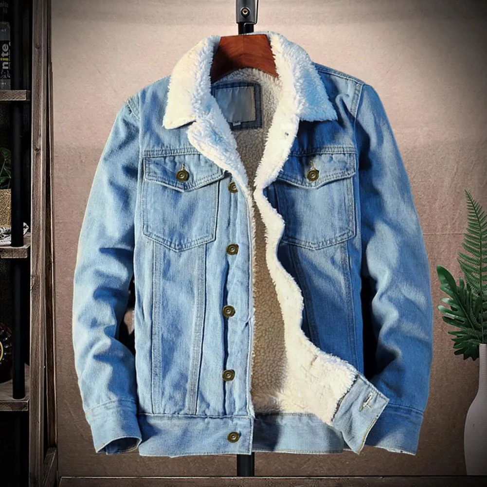 Winter wool liner denim jacket on sale