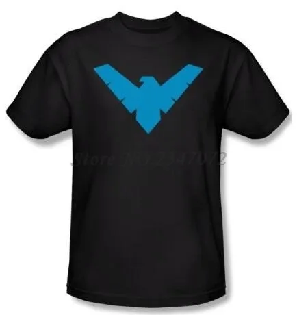Herrpolos Robin Classic Nightwing Symbol Licensed Tee Shirt Men Summer Cotton T-Shirts 4XL 5XL EURO STORLEK 230511