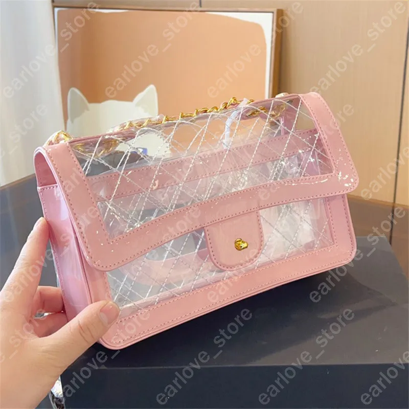 Lucency Designer Jelly Cross Body Boly for Woman Letters Gold Buckle ombre