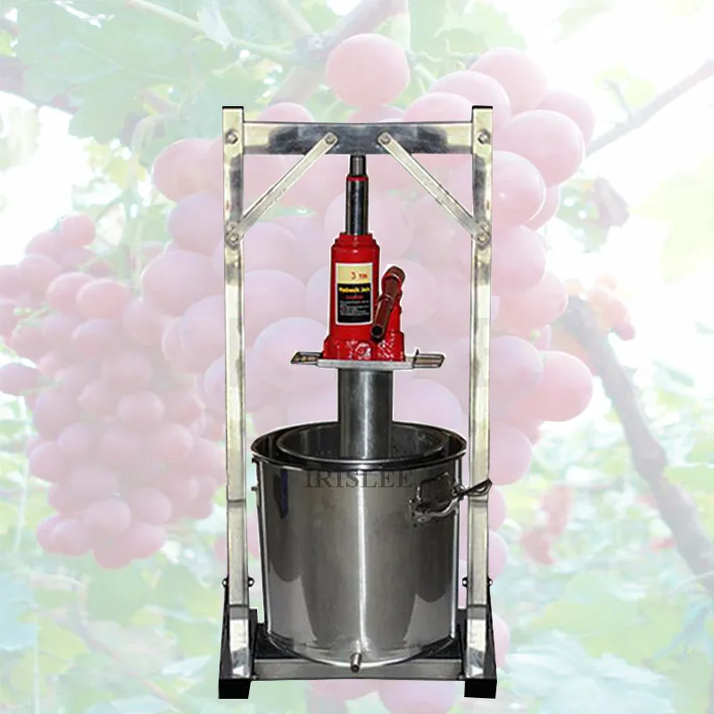 Extractor de exprimidor de uvas, exprimidor Manual de acero inoxidable de 12/22/36L para el hogar, máquina de cocina de prensado de tintura de frutas