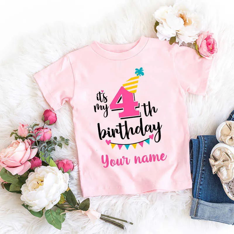 Playeras personalizadas de cumpleaños para niñas discount