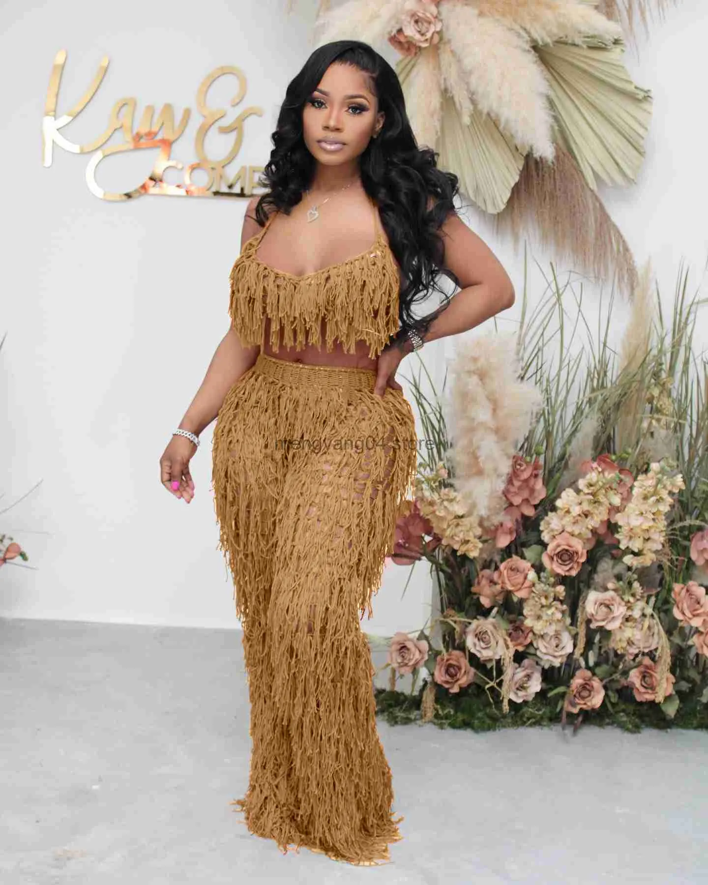 Fringe dress two piece hot sale
