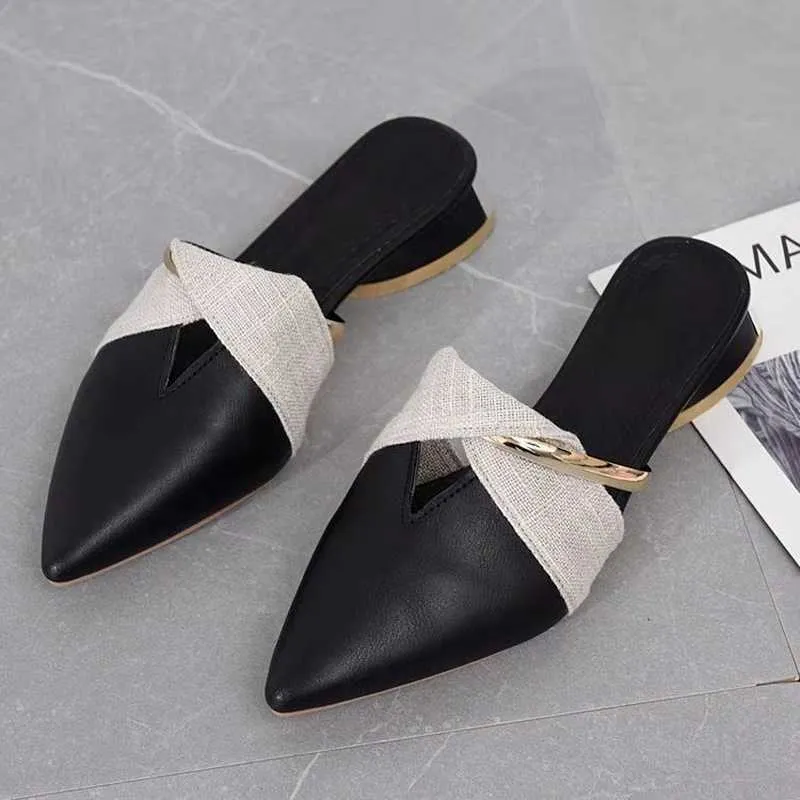 Ladies slippers with small heel hotsell