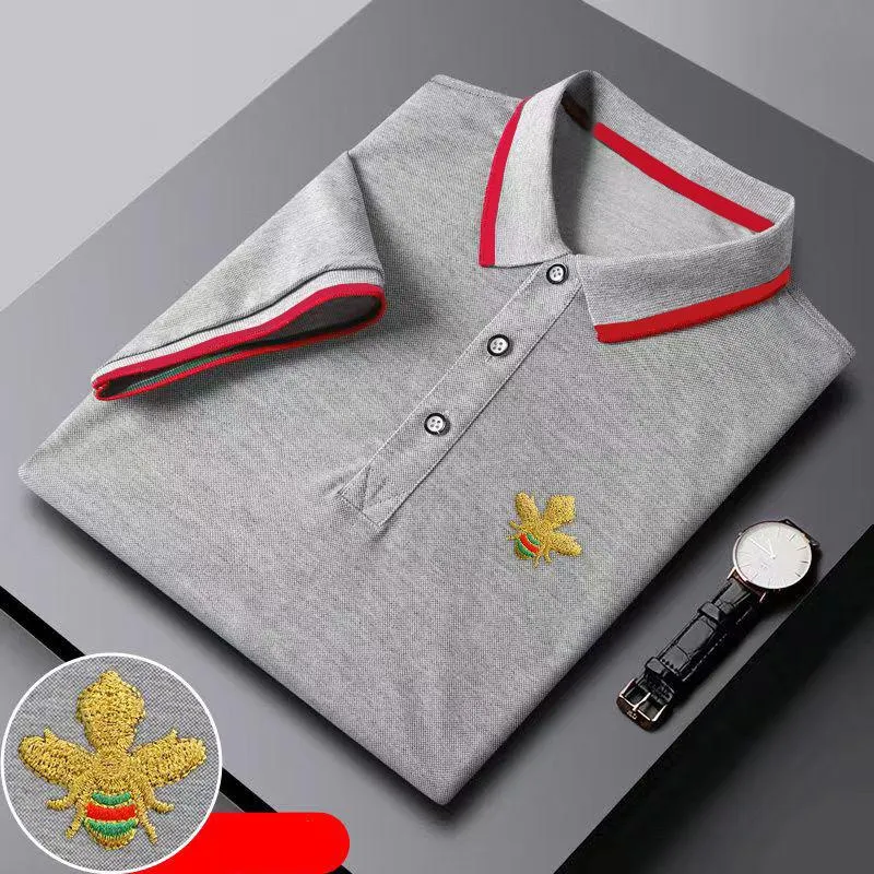 Gestreepte discount polo heren
