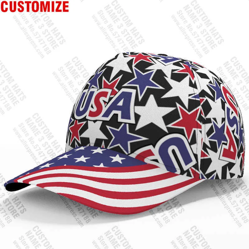 Snapbacks America Baseball Cap Made Name Team US Hats USA Country