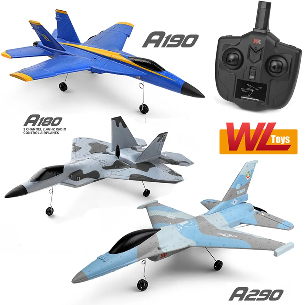 طائرة كهربائية/RC ALTOYS XK A290 A190 A180 RC طراز READE RADIO MODEL 3CH 3D/6G Airplane EPP Drone Wingspan Toys للأطفال 230512