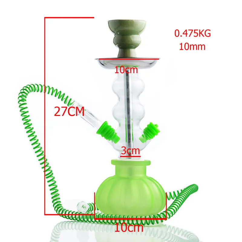 하나의 호스 플라스틱 투명 튜브 아라비아 물 담뱃대 Shisha 비이커베이스 봉 흡연 유리 수도관