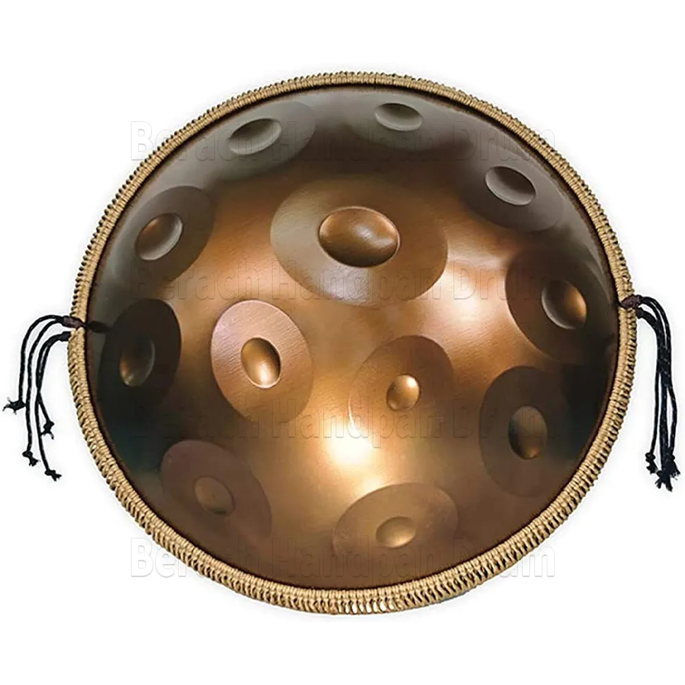 432Hz D Drum Handpan Minor 9/12 ملاحظات 22 بوصة لسان الصلب طبول الموسيقى الطبول Tambor يعرض أداة التأمل المبتدئين