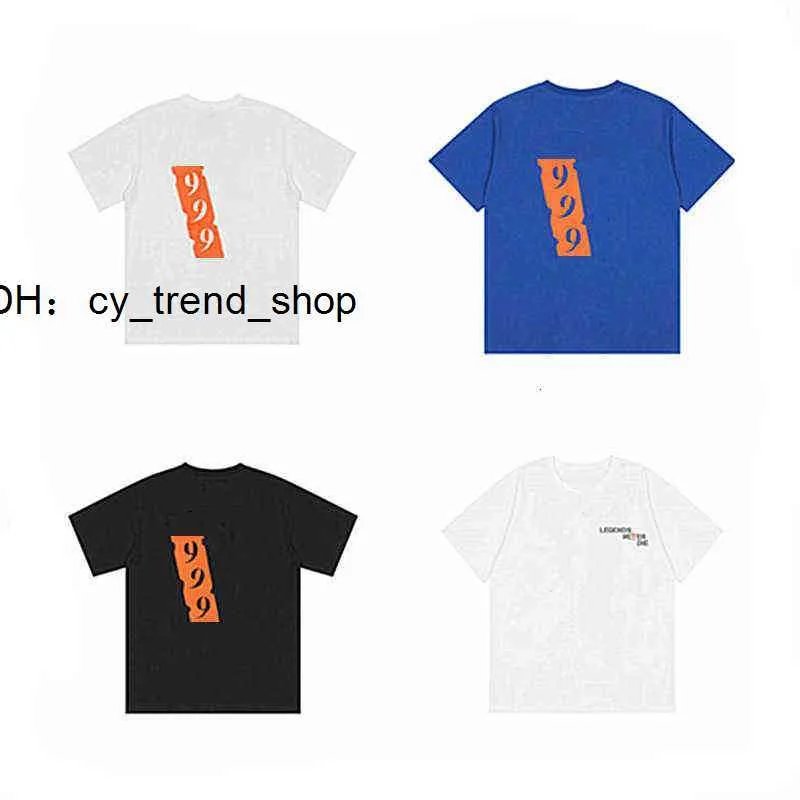 Vloness Designer Tshirt Life Hip Hop Orange 999 Drukuj T koszule Miami Pop Guerrilla Shop Limited Mens Shirt