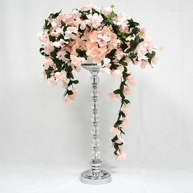 Dekoracja imprezowa 12pcs) Wedding Metal Flower Stand for Wedding Yudao1349