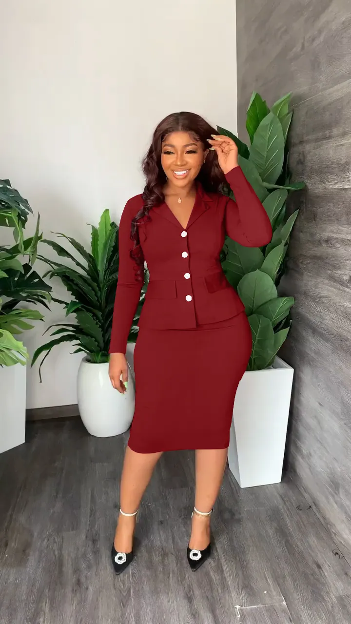 Womens Autumn Bodycon Amazon Dress Set With Single Breasted Top Blazer And  Pants Perfect For Office And Workwear 230512 From Kong003, $49.75 |  DHgate.Com