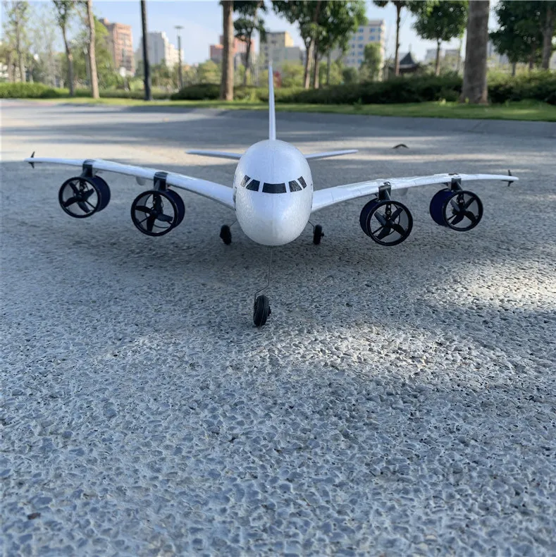 Electric/RC Aircraft Kids Toys RC Airplane Airbus A380 Remote Control Plane RC EDF Jet Plane With Gyroscope Toys for Children 230512