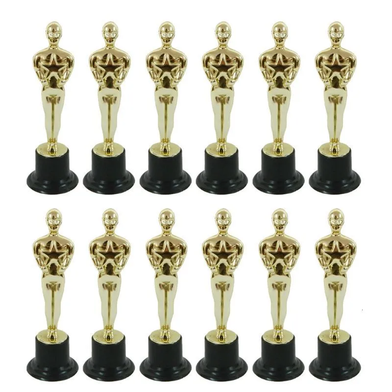 Nieuwheid Games 12 stks Oscar Statuette Mold beloning De winnaars prachtige trofeeën in ceremonies 230512