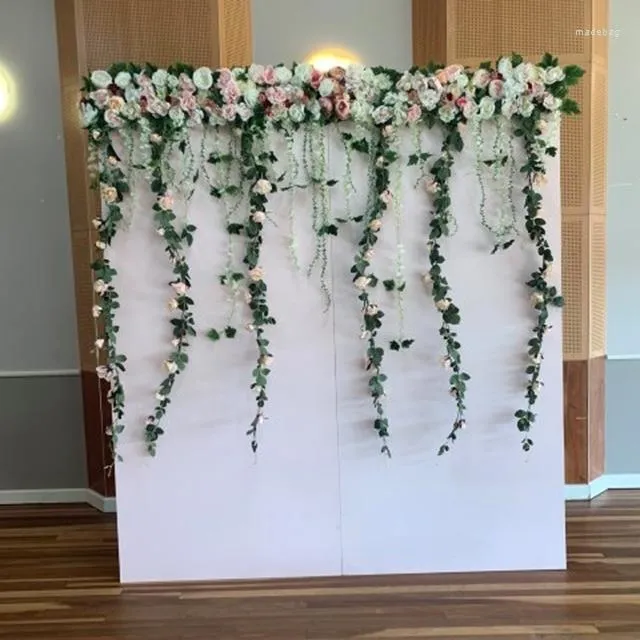 Party Decoration 1pcs)White Board Wedding Event Metal Flower Ballon Frame Arch Backdrop Stand Stage Yudao437