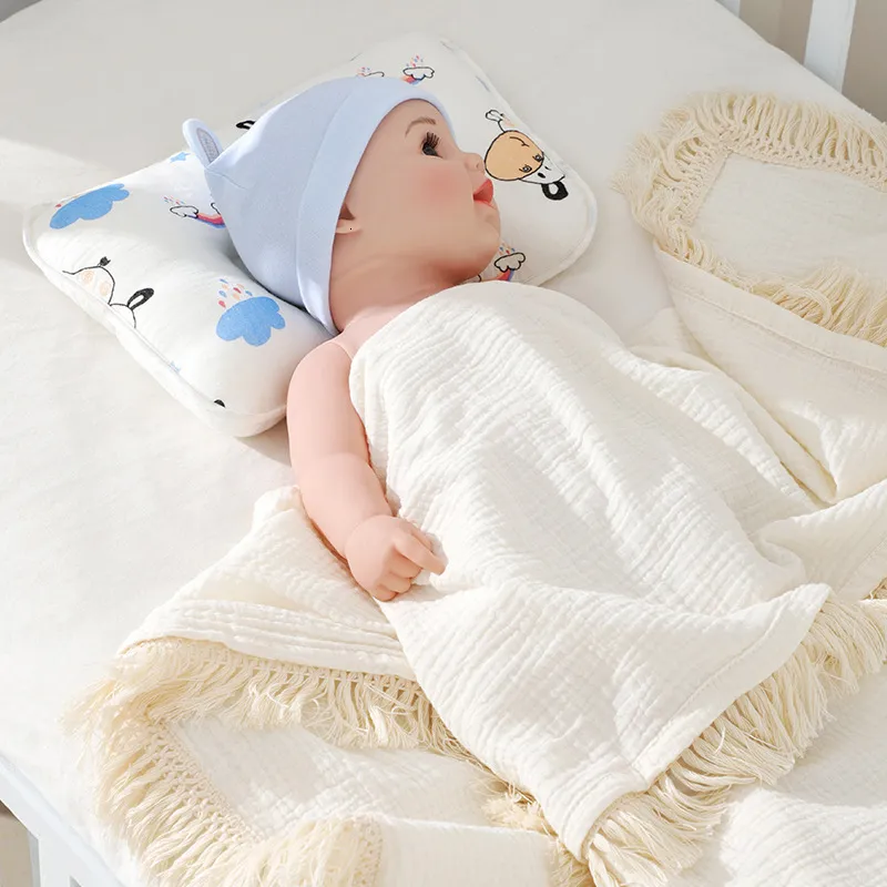 Kussens baby slaap geboren ondersteuning concave cartoon print gietkussen 230512