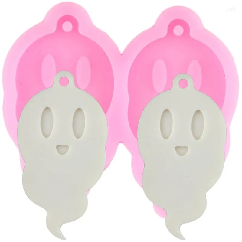 Baking Moulds Super Glossy Ghost Earring Silicone Mold DIY Craft Keychain Resin Epoxy Mould Handmade Charms Necklace Jewelry Pendant Molds