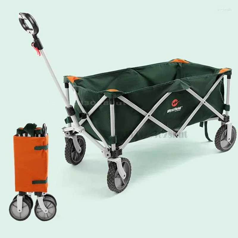 Förvaringspåsar utomhus camping vagn fällbar shoppingbagage vagn för resor och lager 120 kg