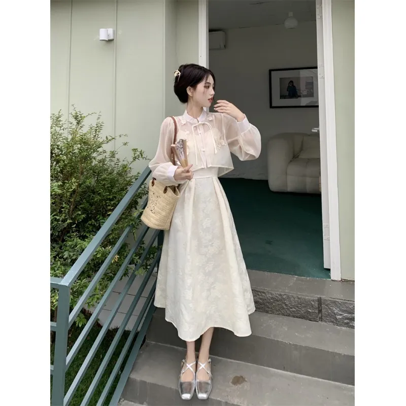 Womens Spring Two Piece Dress Set Chinese Style... From Kong003, $45.31 |  DHgate.Com