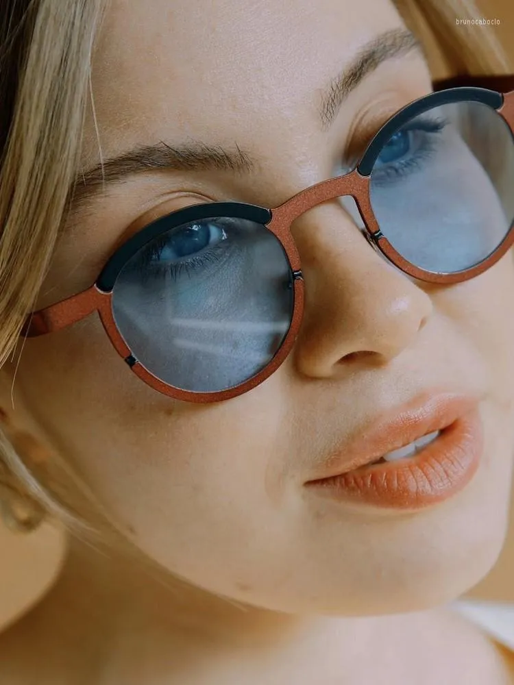 Gafas De Sol Vintage Cl sicas De Metal Redondas Para Mujer Gafas