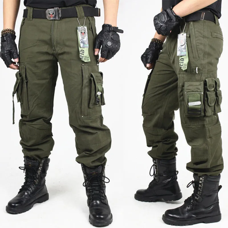 Pantalons pour hommes Pantalons de travail à la mode pour hommes Pantalons d'alpinisme résistants à l'usure en plein air Vêtements de travail Street Fashion Cargo Pants Joggers 230512